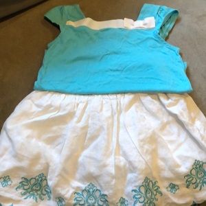 Janie and jack turquoise set